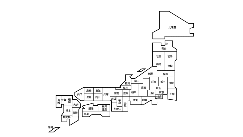 日本地図画像