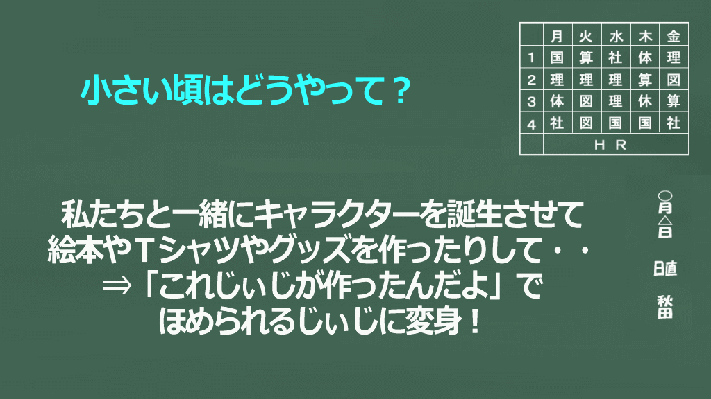 お孫さんにほめられるイメージ画像