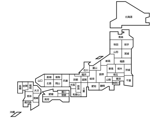 日本地図画像