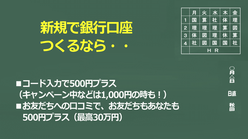 みんなの銀行の新規口座作成メリットのイメージ画像