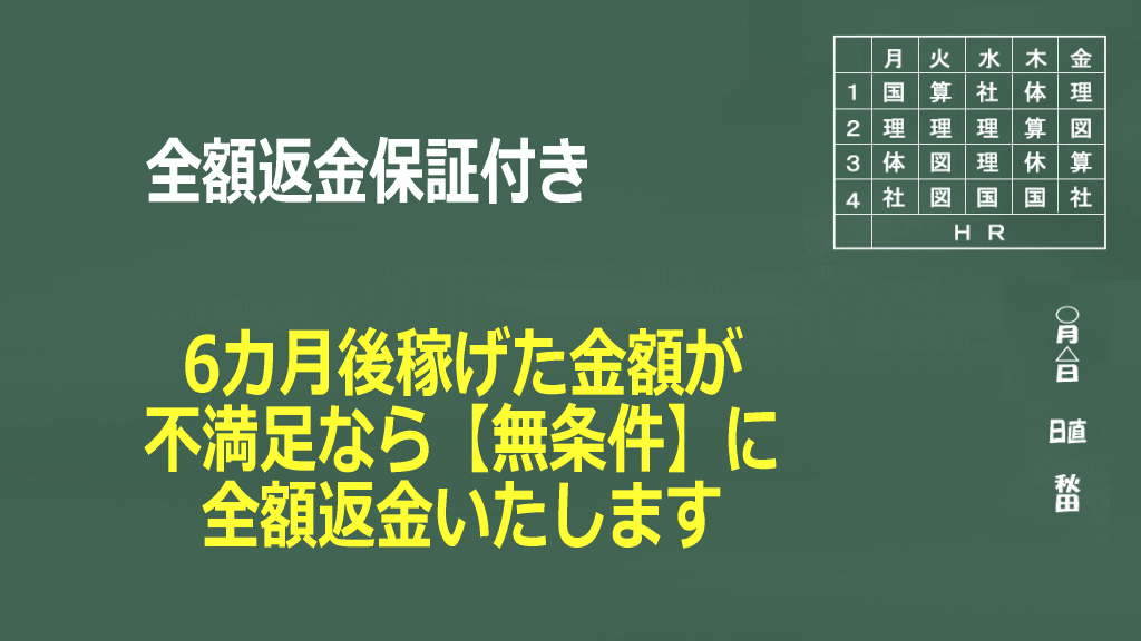 全額返金保証のイメージ画像